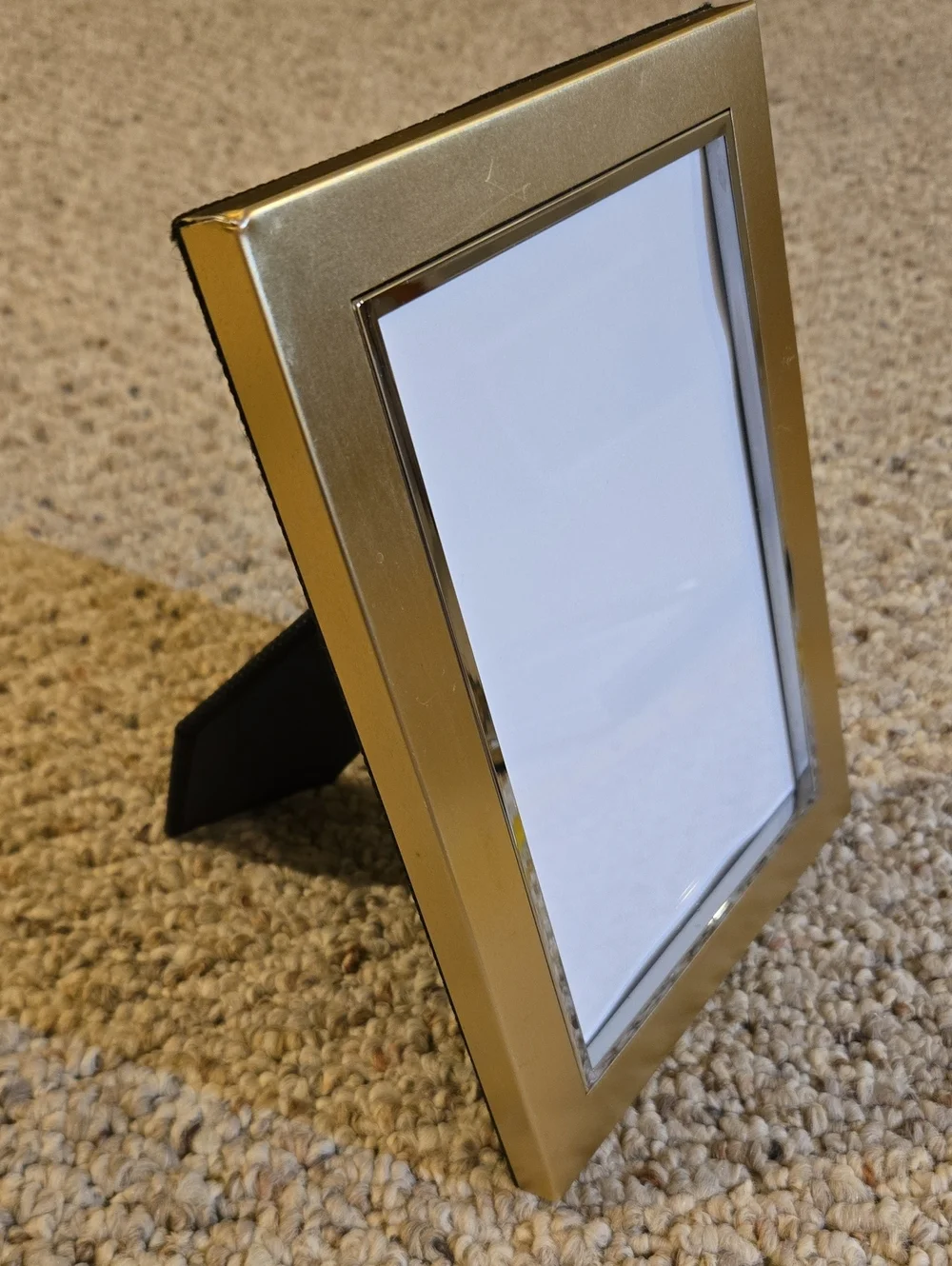 Brushed Brass & Silvertone Frame - 4.5